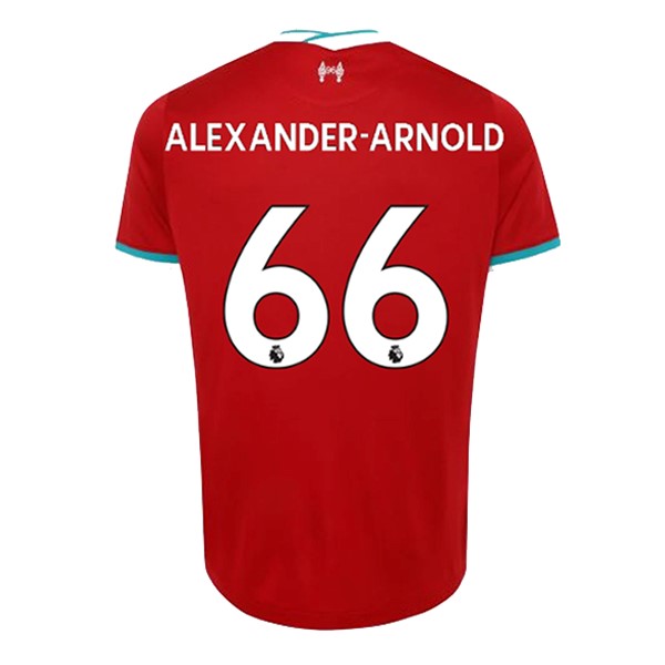 Camiseta Liverpool NO.66 Arnold 1ª 2020 2021 Rojo